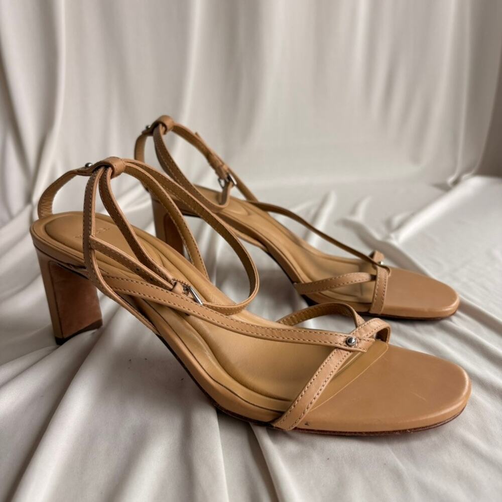Vince Marilyn Strappy Sandals - Sable Beige Leather, Size 8